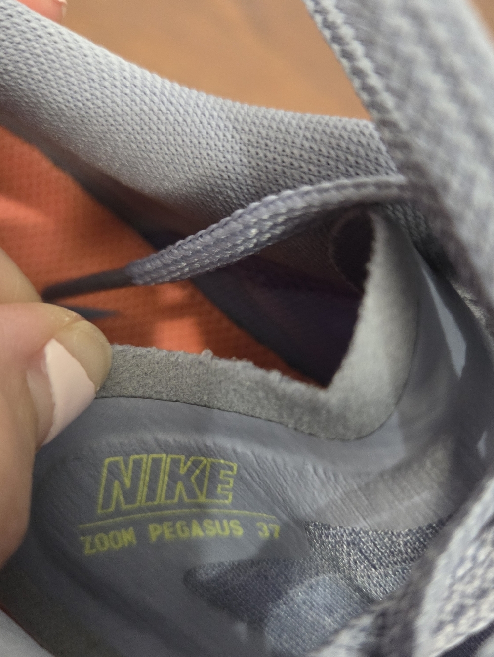 Nike Air Zoom Pegasus 37 Women's Indigo Haze / White Running Shoe Sneakers SZ 7 - Picture 5 of 9